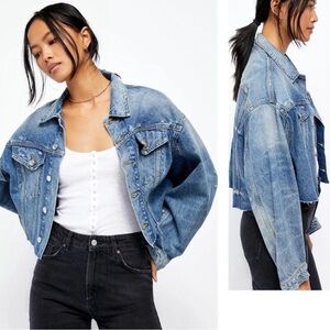 Free People Amelia Slouchy Trucker Jacket